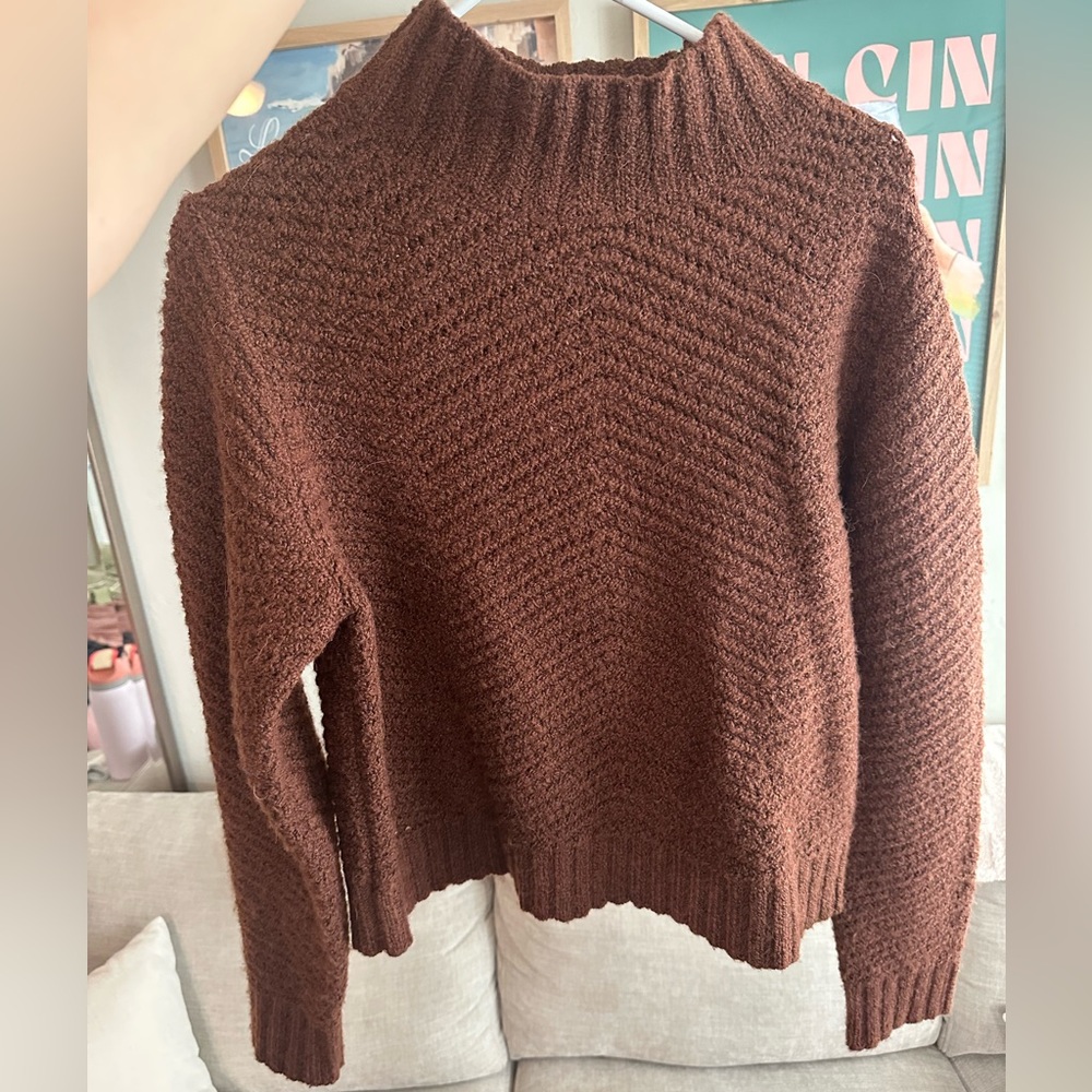 Old Navy Rich Brown Women's Turtleneck Sweater